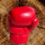 Super Cute Mini Foam Filled Red BOXING GLOVES Toy, Desk Decoration 10z