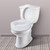Carex Toilet Seat Riser With Quick-Lock 4" Raised Height 300lbs Capacity 17z Carex Toilet Seat Riser With Quick-Lock 4" Raised Height 300lbs Capacity 17z