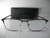 Foster Grant Austin Gunmetal Gray Leather Reading Glasses w/Case +1.75 10z