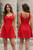 Women’s S Red Sleeveless Fit+Flare Dress-Sweetheart Neckline-MiniLength pd 12z