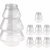8pcs 500ml Christmas Containers, 5" Clear Plastic Christmas Tree Candy Jars 18z