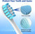 14pk Replacement Toothbrush Head for Philips Sonicare ClickOn Handles/Medium 12z