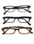 3pk Genuine EyeMagine Precision Crafted 1.75 Reading Glasses - Assorted Colors