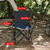HOLDS 380 lbs Portable Folding Chair/ U Pic Color/ Camping Beach w/CupHolder 37z