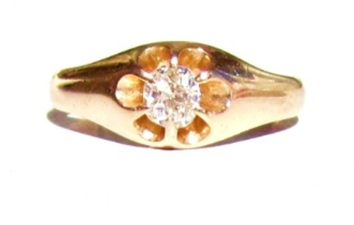 Vintage Old Mine Cut Diamond Ring