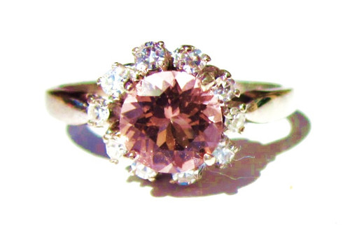 Vintage Pink Tourmaline & Diamond Ring Vintage Pink Tourmaline & Diamond Ring