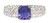 RAREST 1.63 ct Unheated Neon Violet Sapphire & Diamond 18K Ring