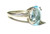 Vintage Aquamarine Solitaire 14K Ring