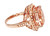 Large Oval Morganite & Diamond Ring Large Oval Morganite & Diamond Ring