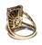 Large Green Tourmaline & Diamond 18K Ring
