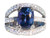 Tanzanite & Diamond 18K White Gold Ring