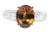 Rare East African Color Change Garnet & Diamond Ring Rare East African Color Change Garnet & Diamond Ring