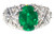 3.02 ct Emerald and Diamond 18K Ring