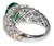 3.02 ct Emerald and Diamond 18K Ring