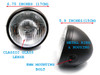 cafe racer bratstyle motorcycle headlight
