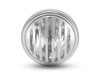 Cafe racer headlight 6 inch | Motorcycle Headlight | Slicer Grill Metal Classic Headlight | H4 Bulb - Glass Lens