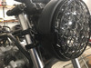 Side Mount Headlight Mesh Grill |  Motorcycle Wire Mesh Guard | Easy Install