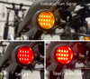 3-1 Motorcycle Turn Signal | Integrated LED Stop | Tail Lights | Turn Signals | Front | Rear | Both