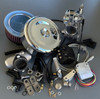 Harley Davidson HSR45 Twin Cams EFI Injection to Mikuni Polished/Chrome Conversion Carb Kit