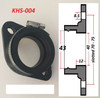 Mikuni Motorcycle Intake Manifold | 70mm-75mm Mount Point| Fits 42mm 43mm 44mm OD carb