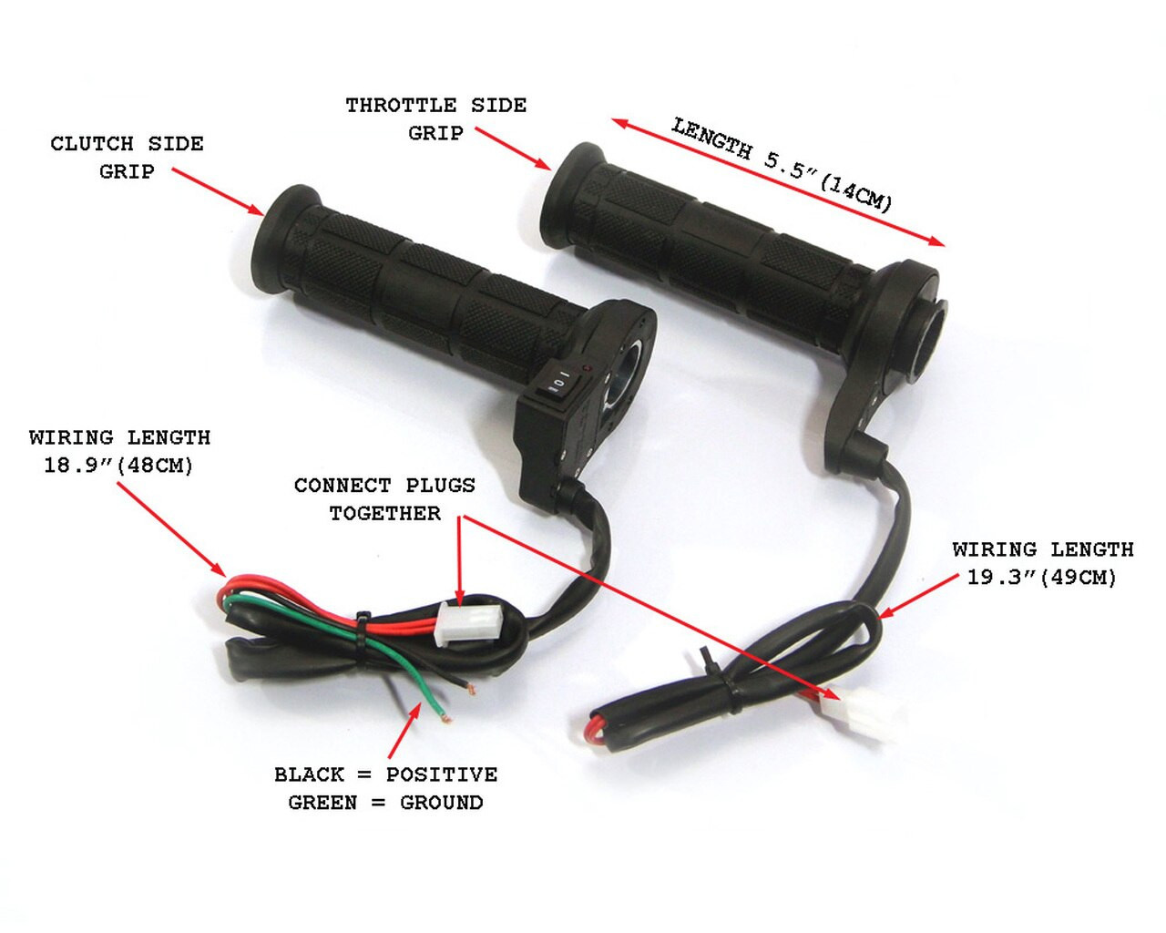 Heated Grips 7/8ths handlebars | Motorcycle or Scooter Heated Hand