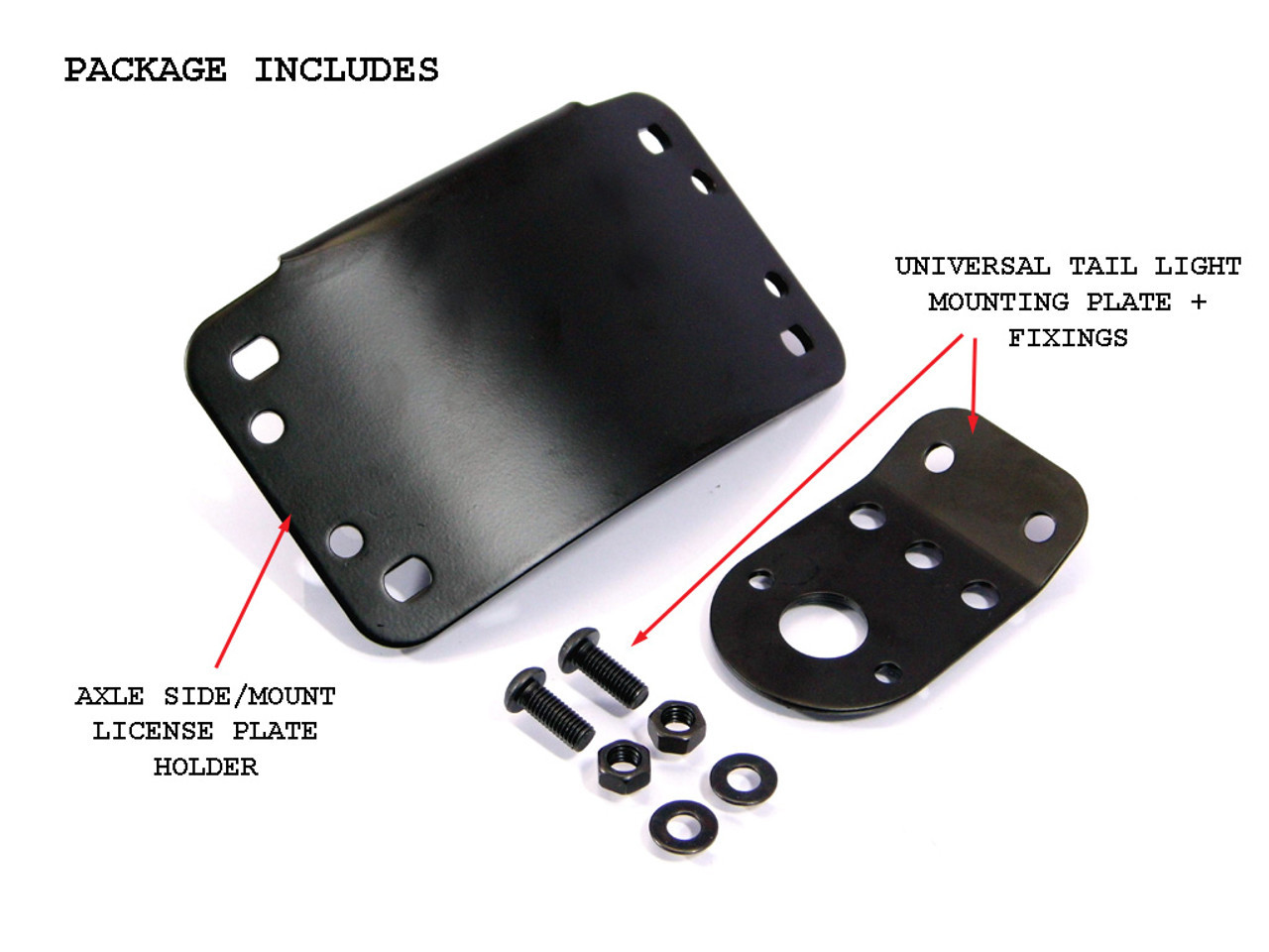 Cafe Racer swingarm mount license plate bracket – Purpose Built Moto