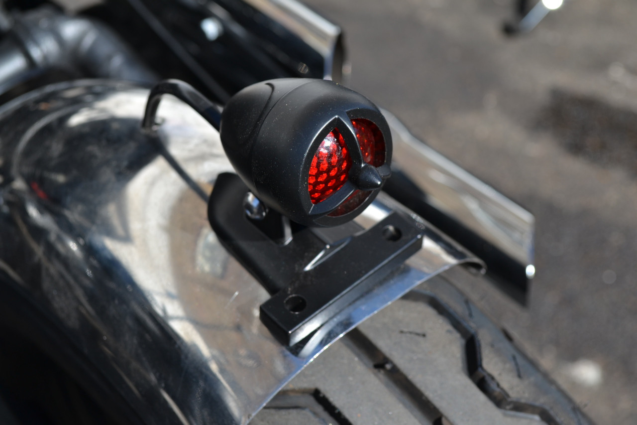 Aluminum Mini Custom Motorcycle, License Plate holder, LED Brake