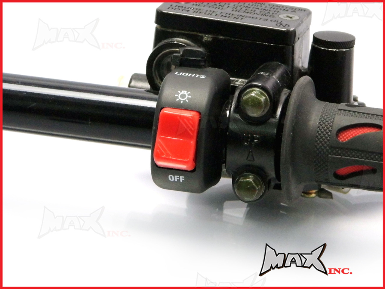 Universal Auxiliary Light Handlebar Mount On/Off Switch - Fits 7/8