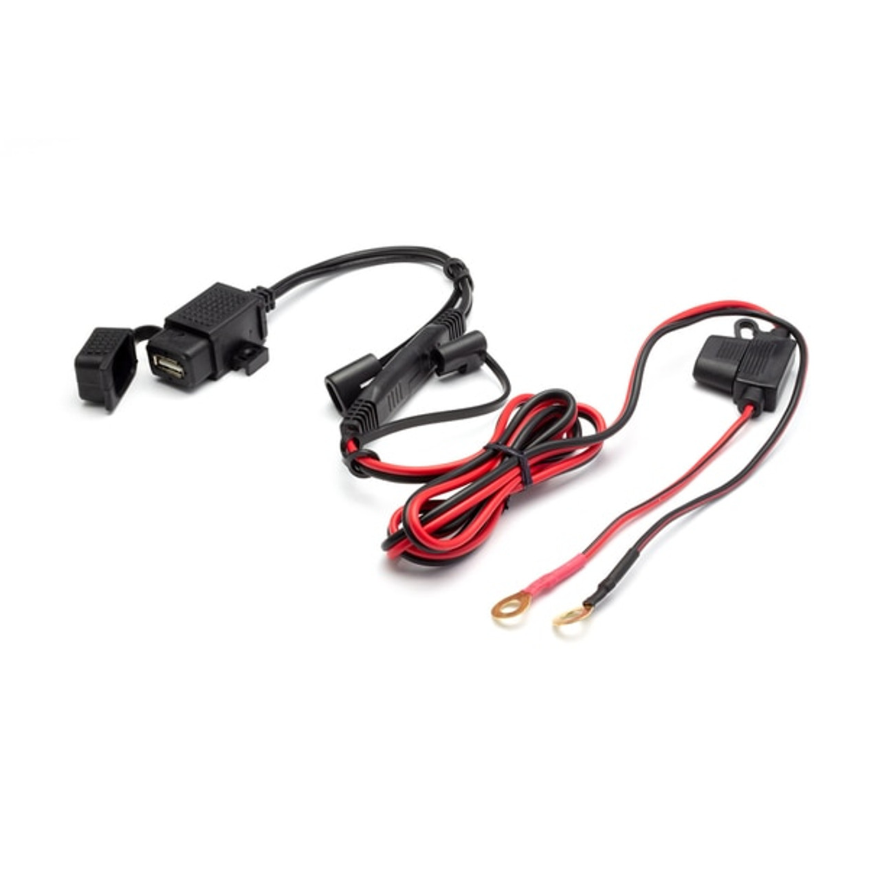 Hella Style DIN Male Plug | Twin USB Power Supply | Adventure Motorcycle  USB Harness