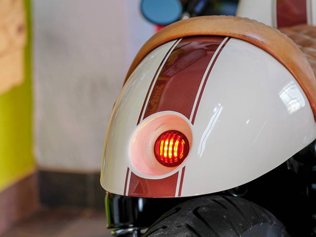 Solid Mini Flush Mount Black Motorcycle LED Brake Stop | Taillight