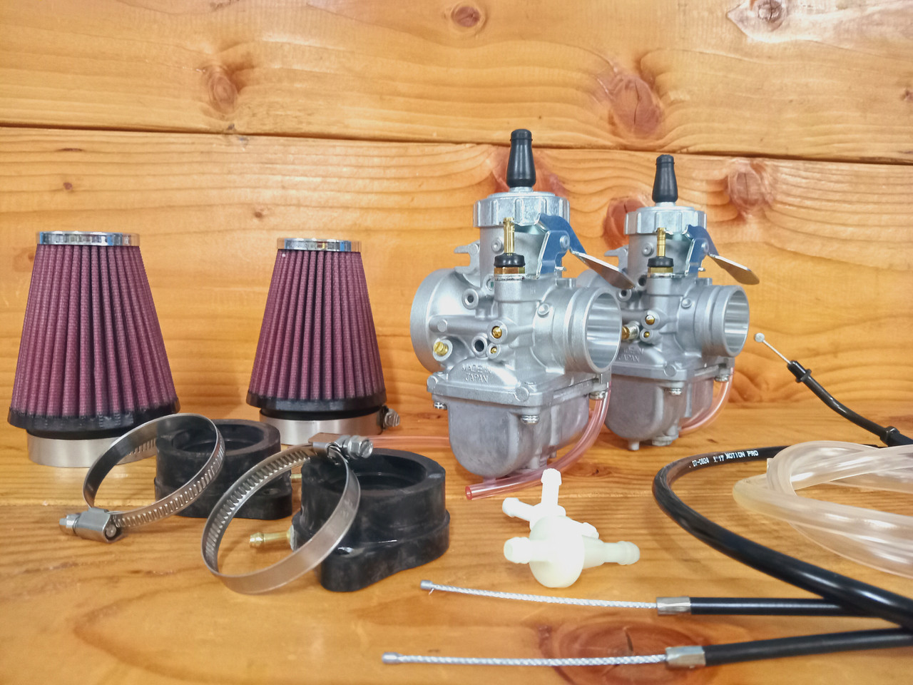 Yamaha XS650 Yamaha VM34 Mikuni Carburetor Kit Cable Filters