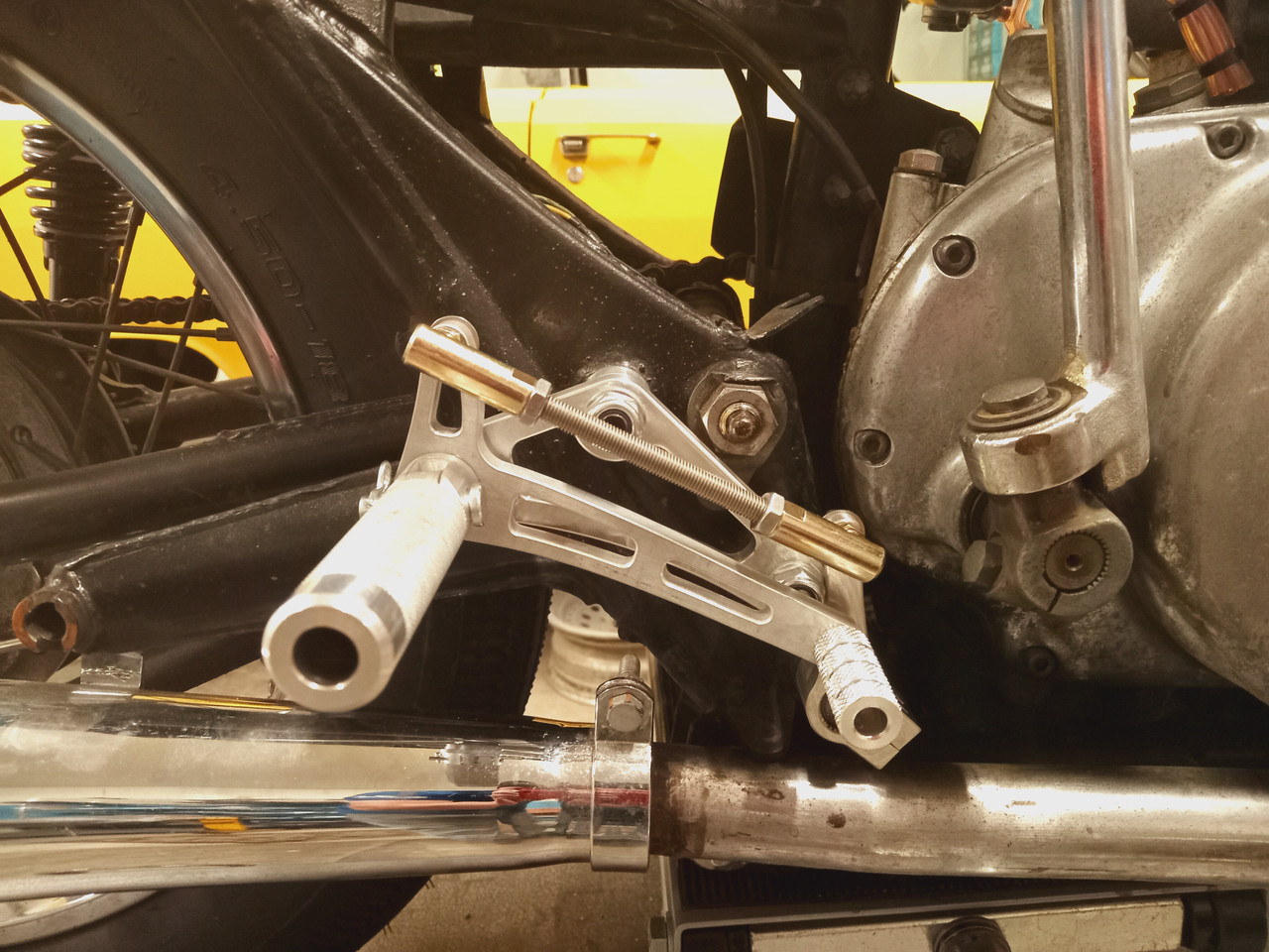 パーツ sr400 xs650 tx650 duro classic 4.00-18 Motorcycle Rear Set | XS650 Rear Set Kit Motorcycle Rearset