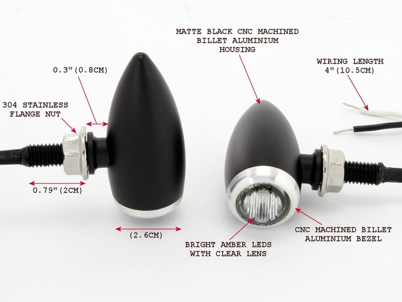 Motorcycle Turn signals | Micro Machined Aluminum | Motorcycle LED