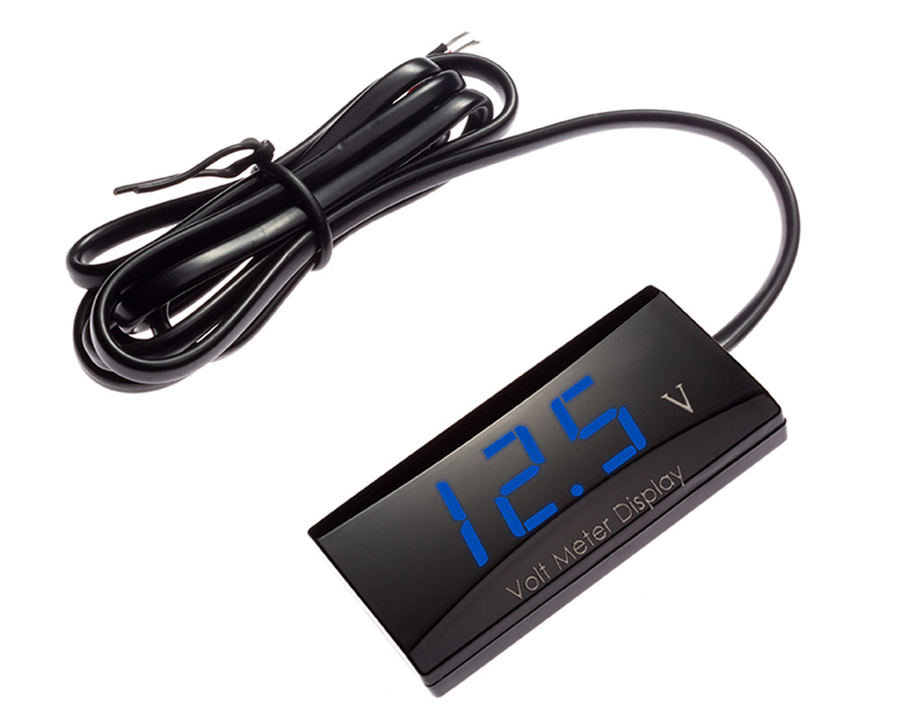 Motorcycle Digital Voltmeter, 12v Volt, LED Display