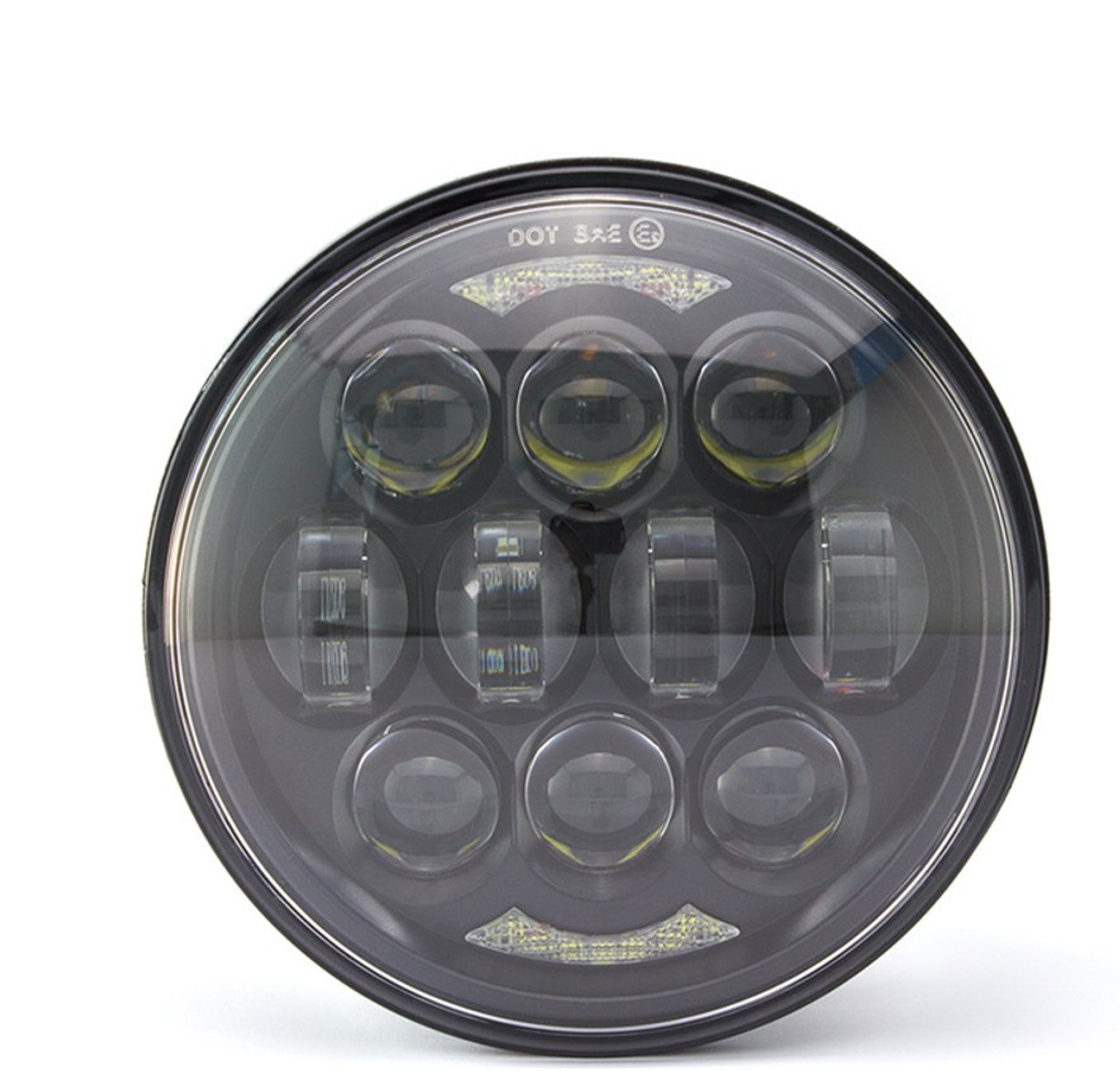 5.75 inch Spider Led Headlight for Harley Davidson - Green  Led motorcycle  headlight, Motorcycle headlight, Led headlights