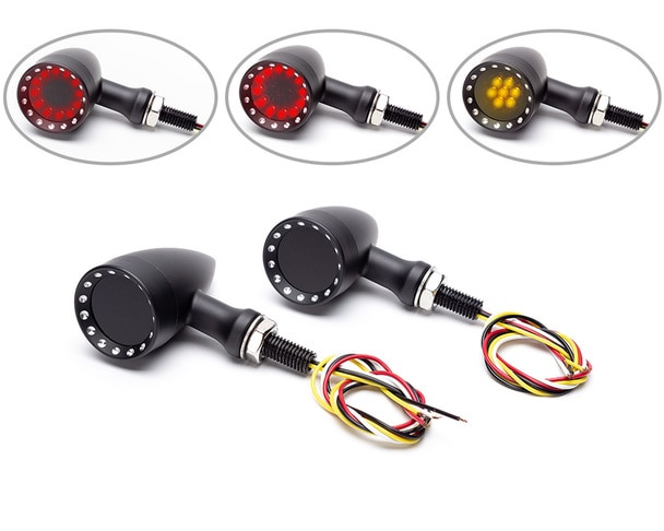 3 in 1 Motorcycle Integrated LED Stop Tail Lights Turn Signals