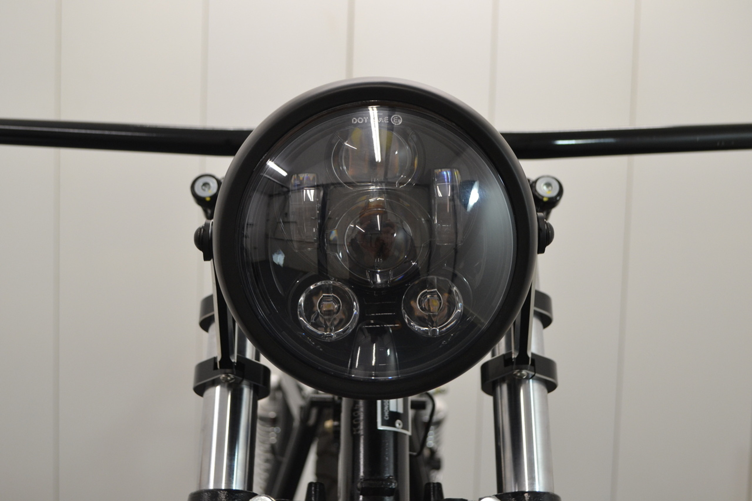 Motorcycle LED Complete 6 inch Headlight Side Mount Motorcycle