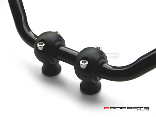 Matte Black Billet Aluminium Old School Harley Davidson Cafe Racer Risers - 1-1/4" Motorcycle handlebars