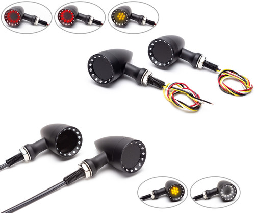 3 in 1 Motorcycle Integrated LED Stop | Tail Lights | Turn Signals | Front Rear Both