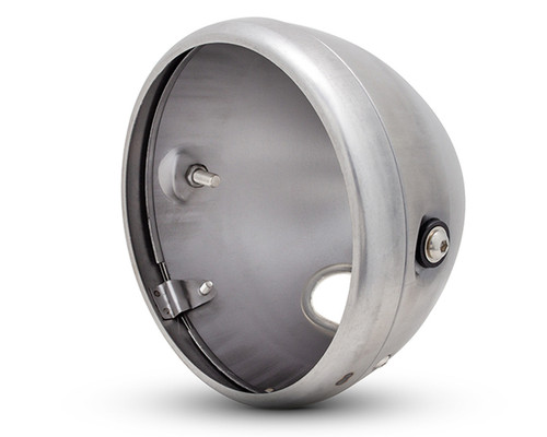 Steel Unpainted Motorcycle 7 inch Headlight Bucket