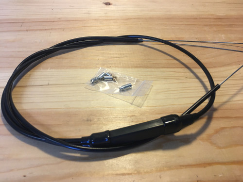 2 - 1 | 2 into 1 Universal Motorcycle Throttle Cable Mikuni | Keihen Amal Dale Quarterley | Dual Carburetor