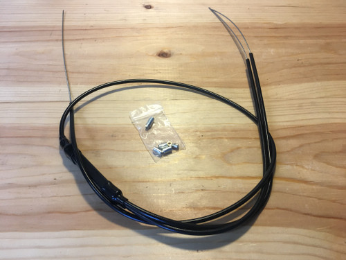 Universal 2 into 1 Motorcycle throttle cable for any dual carb set up.