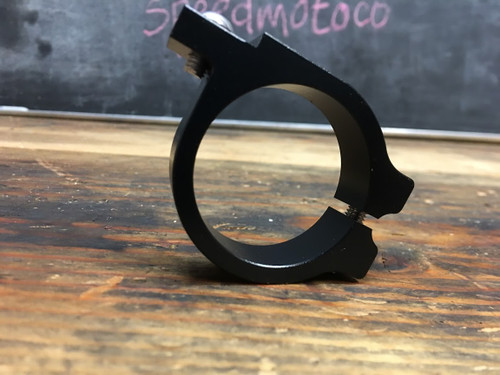 Motorcycle Headlight Bracket | Single Black Clamp | Aluminum | 32 to 59 MM
