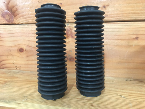 Motorcycle Fork Gaiter | 32-39MM Lower - 40-54MM Upper | Cafe Racer Bratysle Fork Cover Pair