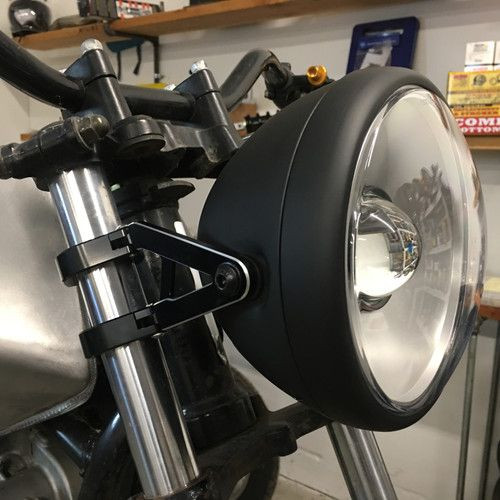 Motorcycle Projector Black  Bucket LED Headlight Motorcycle