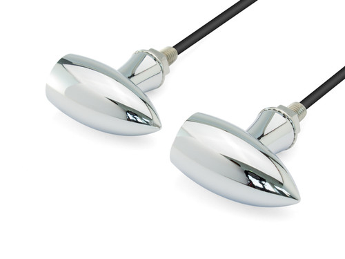 LED Chrome Motorcycle Turn Signal