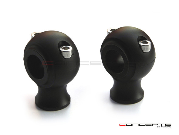 Matte Black Billet Aluminum Old School Harley Davidson Cafe Racer Risers - 1" Motorcycle handlebars Matte Black Billet Aluminum Old School Harley Davidson Cafe Racer Risers - 1" Motorcycle handlebars