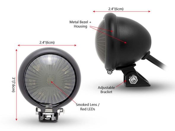 Fender Mount Tail Light Smoked Lens Fender Mount Tail Light Smoked Lens