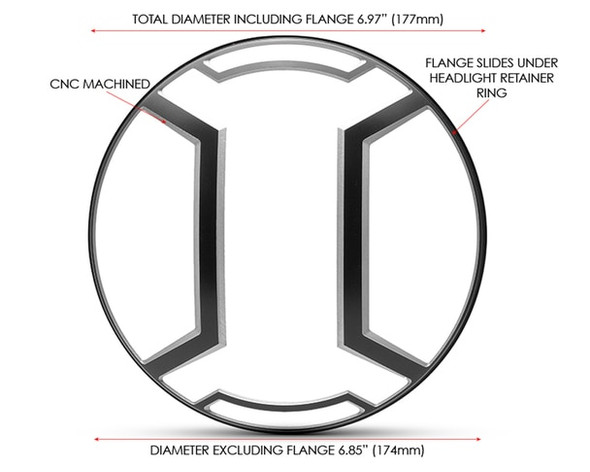 Motorcycle headlight guard  Lens cover