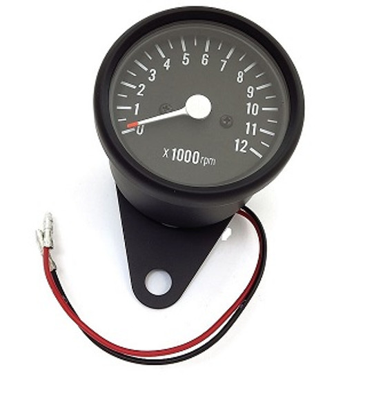 Motorcycle Speedometer / Tachometer Cluster Kit  black mini 2.5 dia.